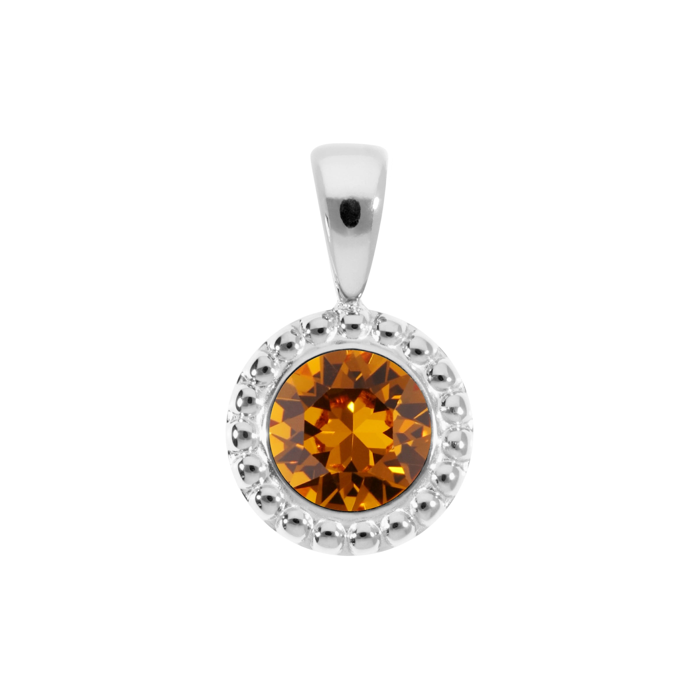 Ghiare Pendant 0.43" - Silver Topaz