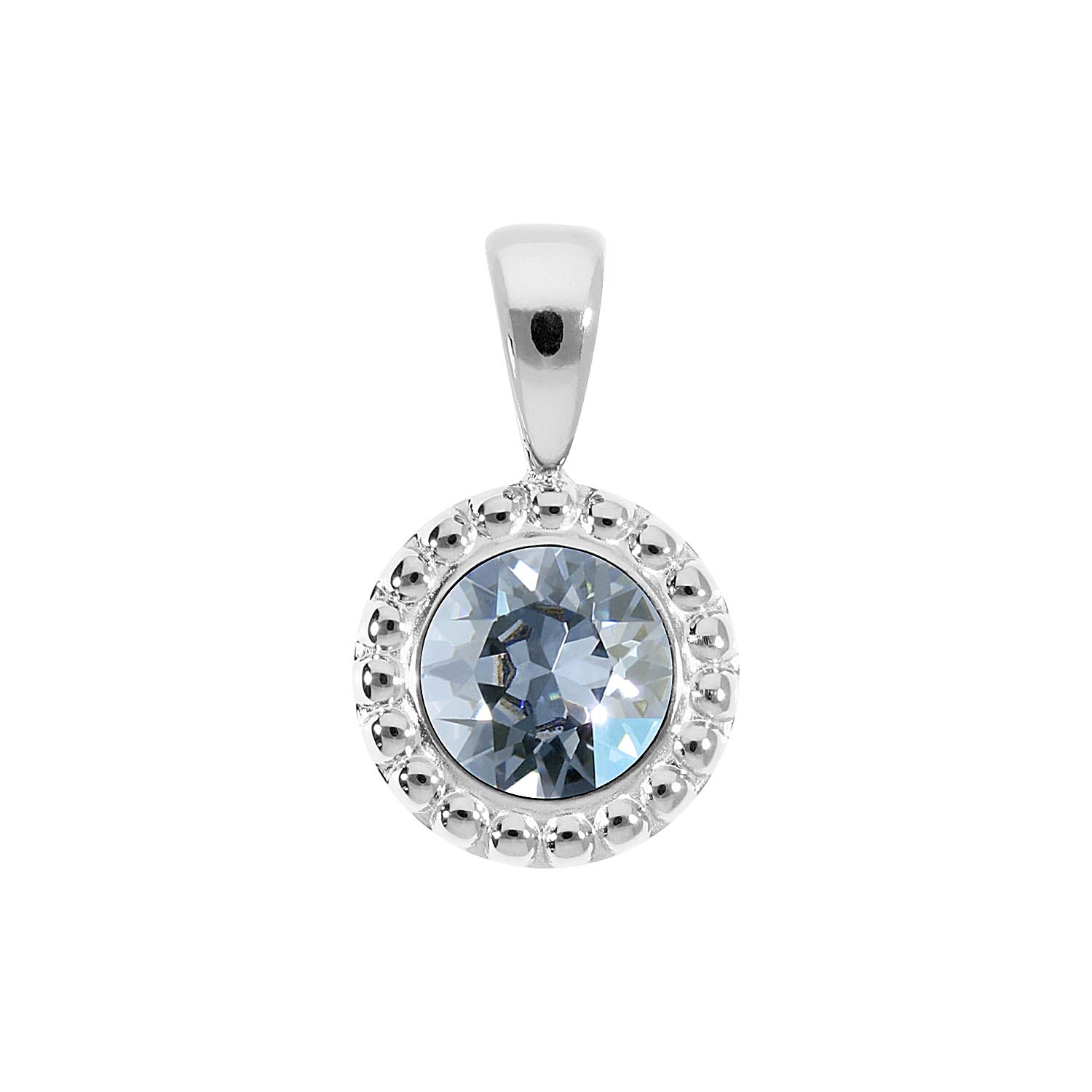 Ghiare Pendant 0.43" - Silver blue shade