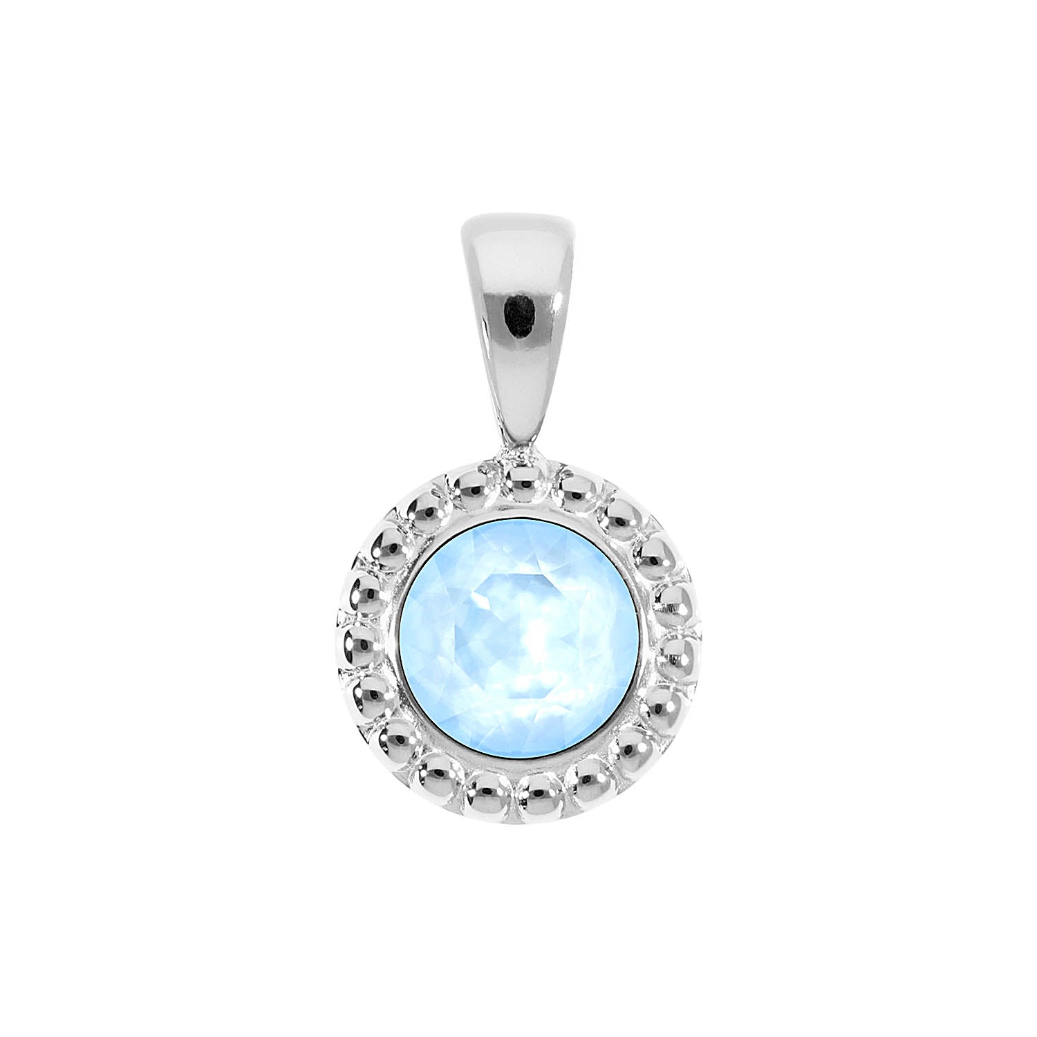 Ghiare Pendant 0.43" - Silver crystal sky ignite