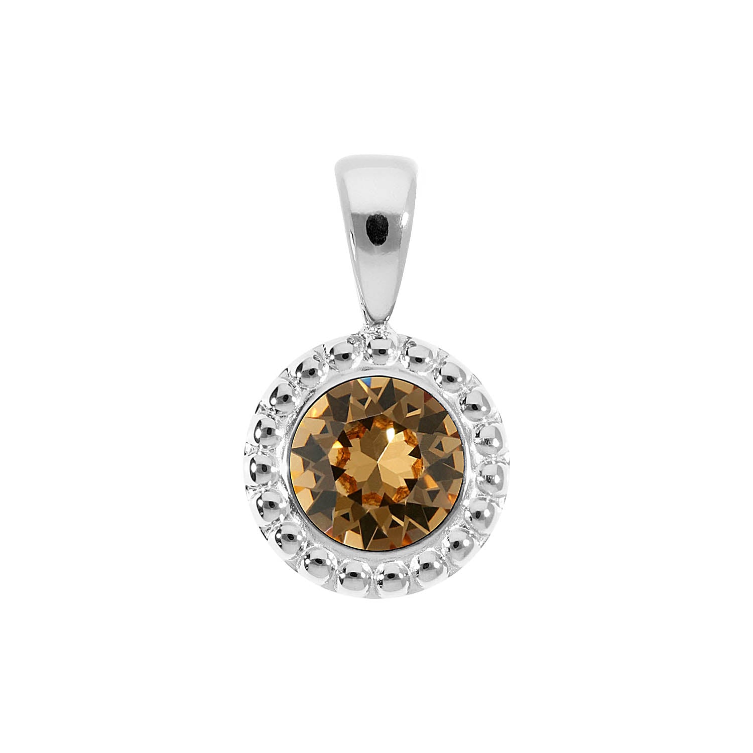 Ghiare Pendant 0.43" - Silver light colorado topaz
