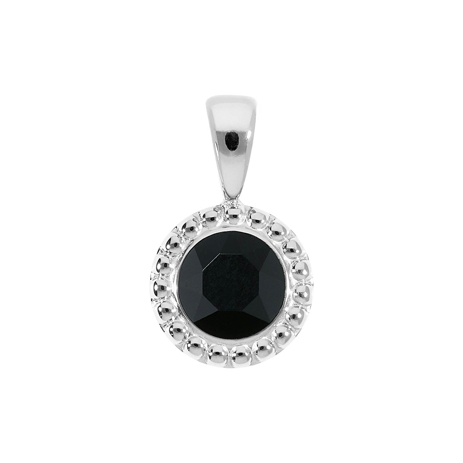 Ghiare Pendant 0.43" - Silver jet