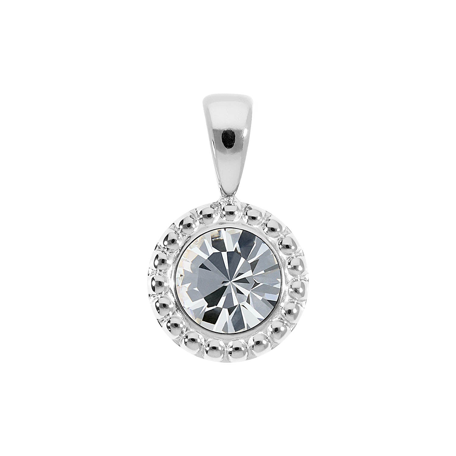 Ghiare Pendant 0.43" - Silver crystal