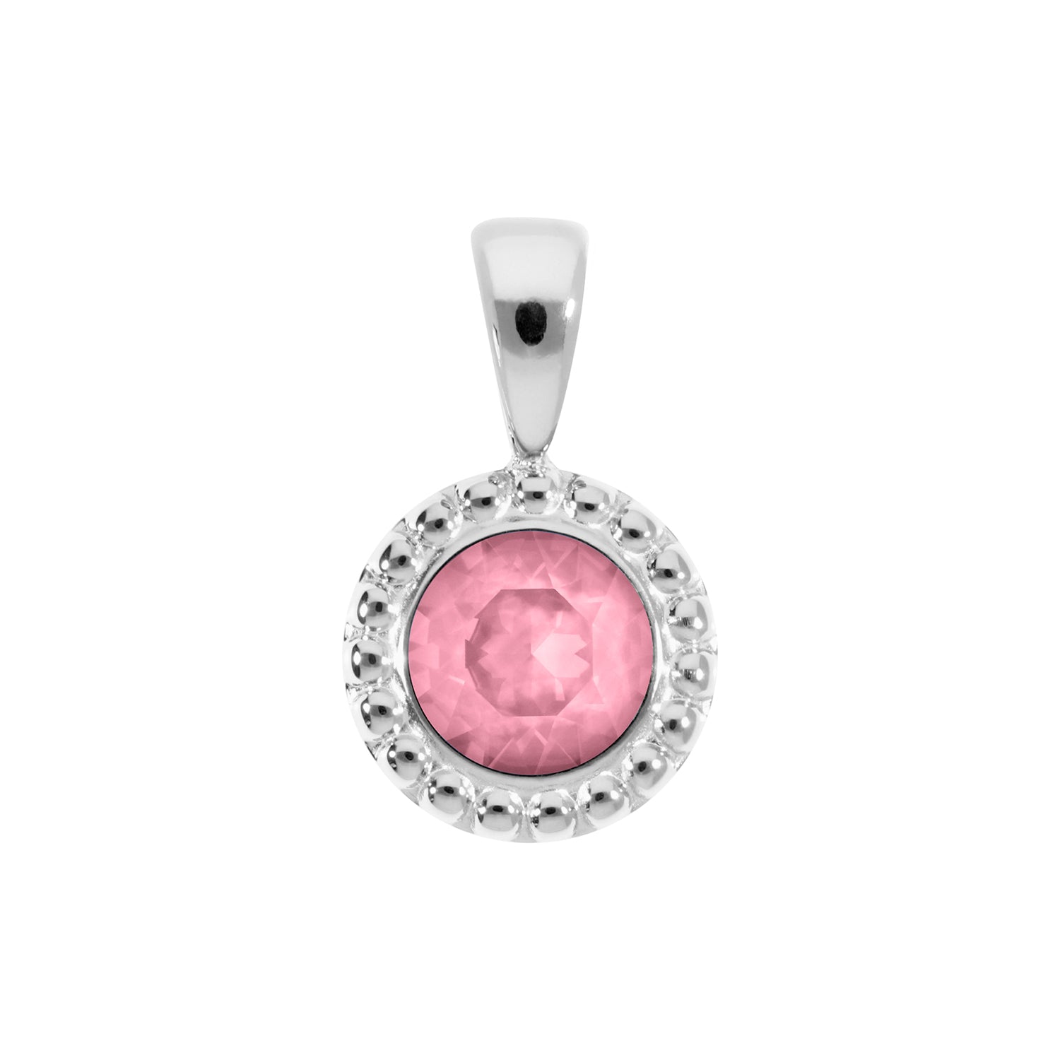 Ghiare Pendant 0.43" - Silver Light Rose