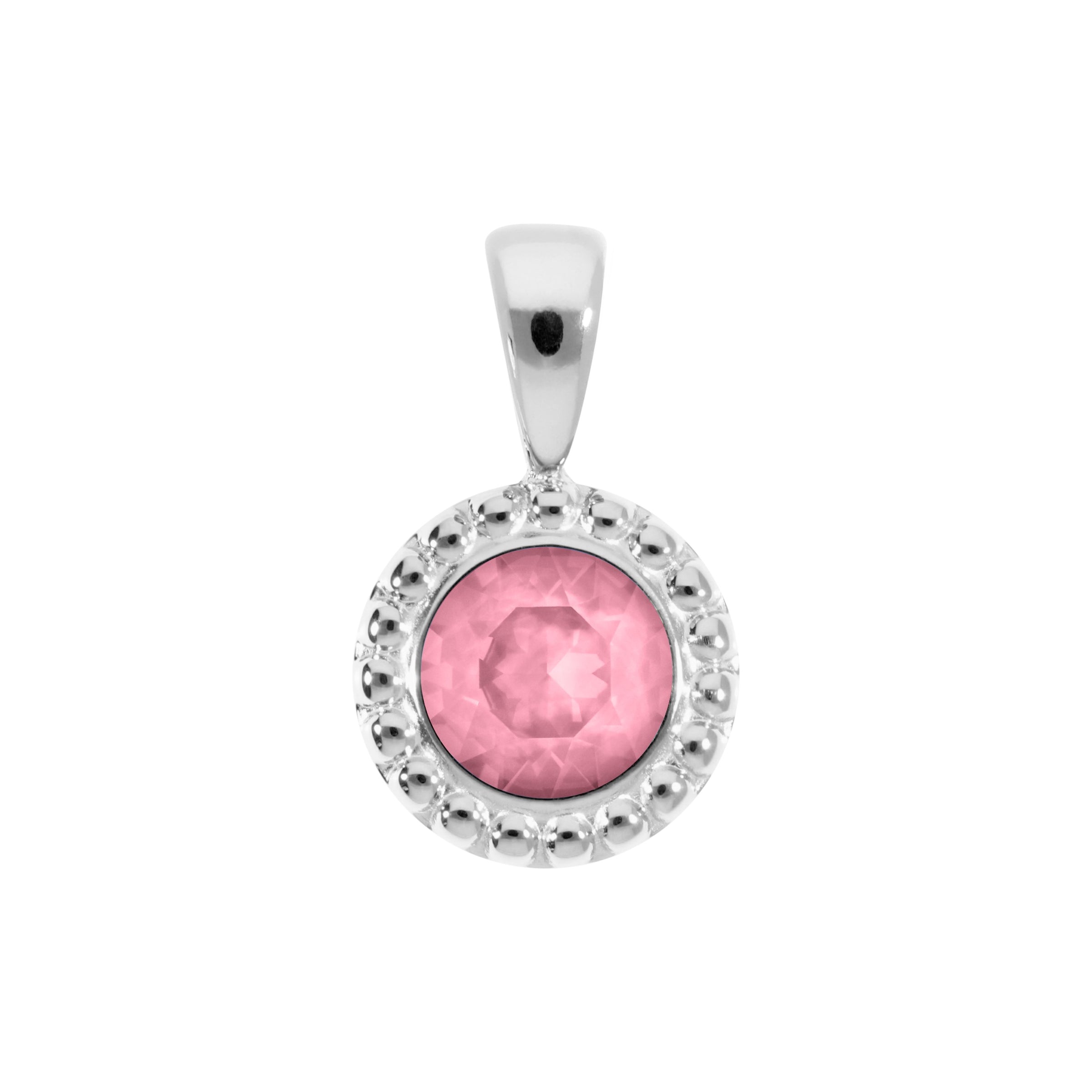Ghiare Pendant 0.43" - Silver Light Rose