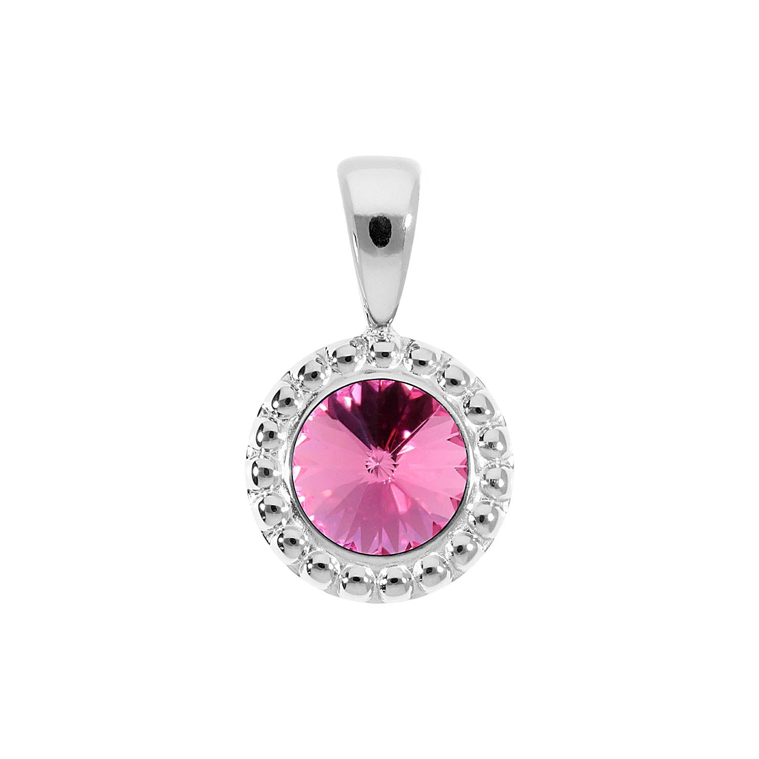 Ghiare Pendant 0.43" - Silver rose