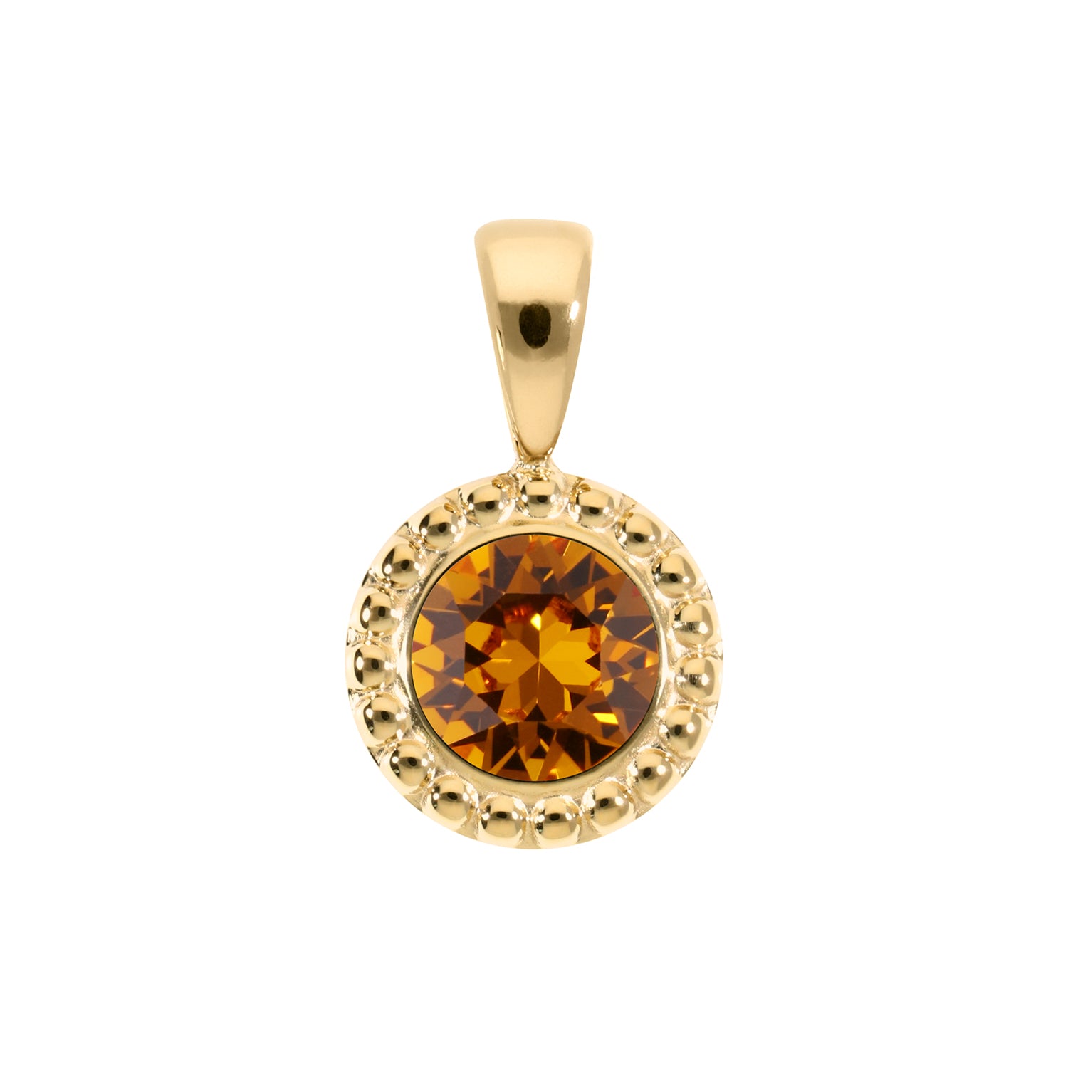 Ghiare Pendant 0.43" - Gold Topaz