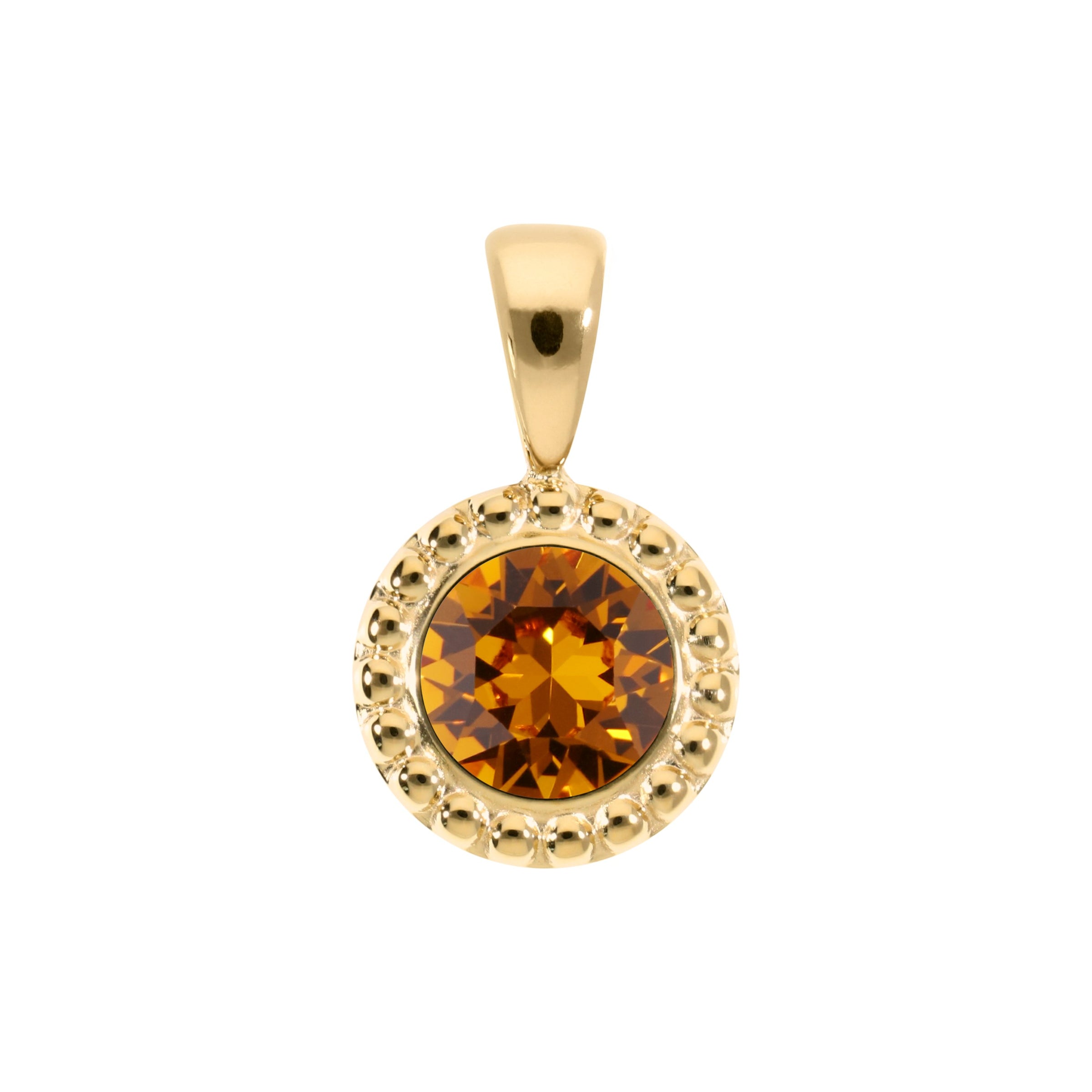 Ghiare Pendant 0.43" - Gold Topaz
