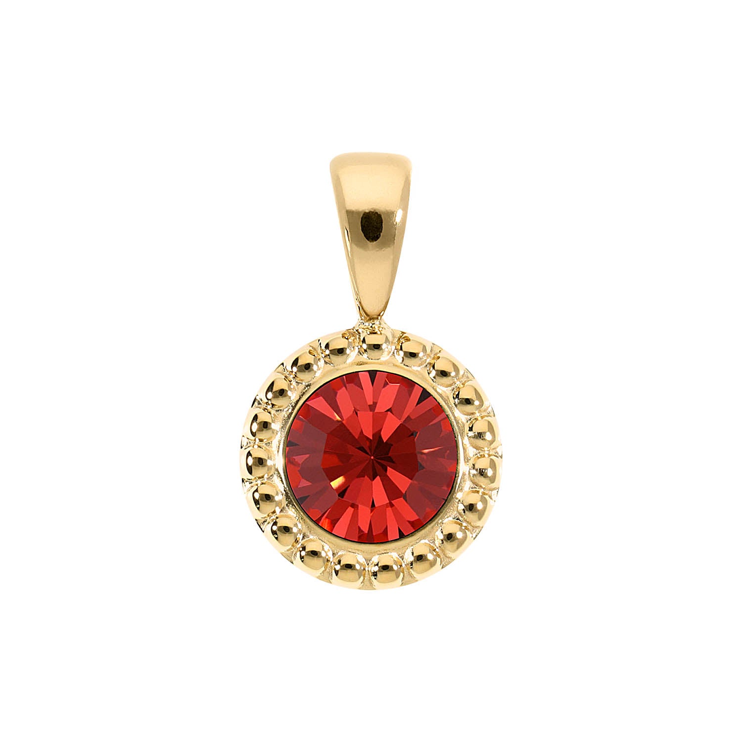 Ghiare Pendant 0.43" - Gold padparadscha