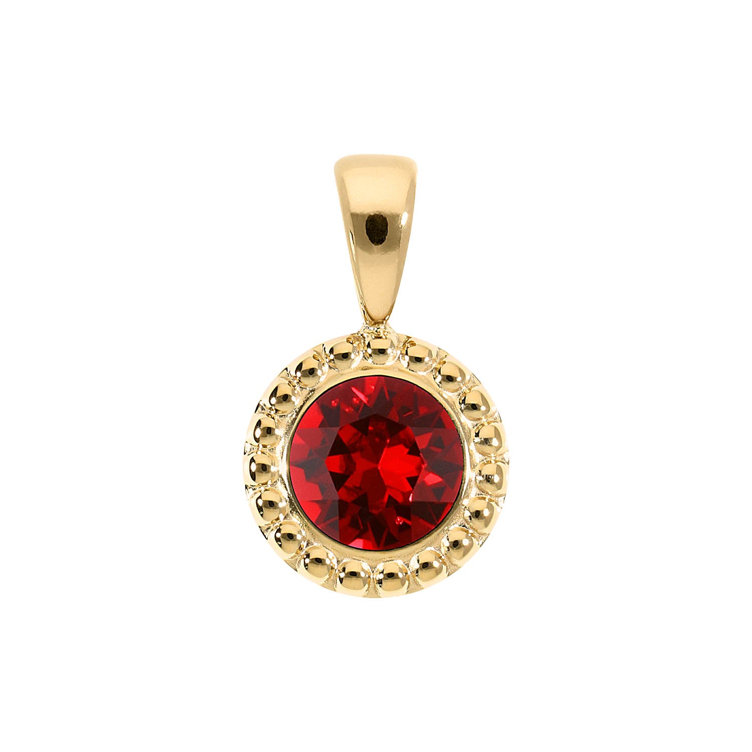 Ghiare Pendant 0.43" - Gold scarlet