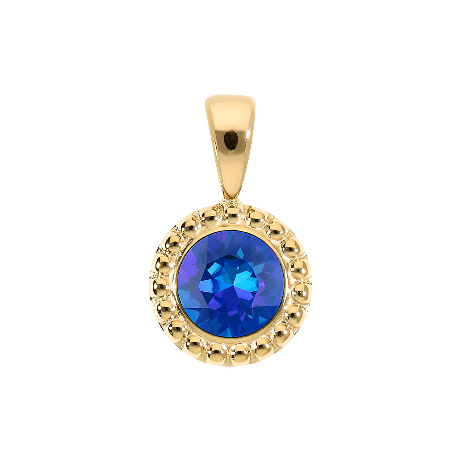 Ghiare Pendant 0.43" - Gold royal blue delite