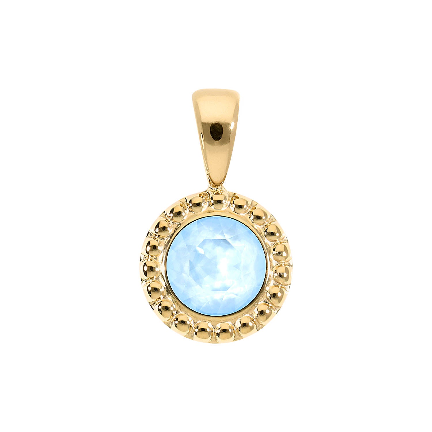 Ghiare Pendant 0.43" - Gold crystal sky ignite