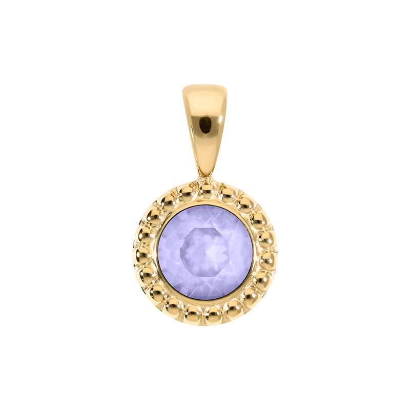 Ghiare Pendant 0.43" - Gold Crystal Purple Ignite