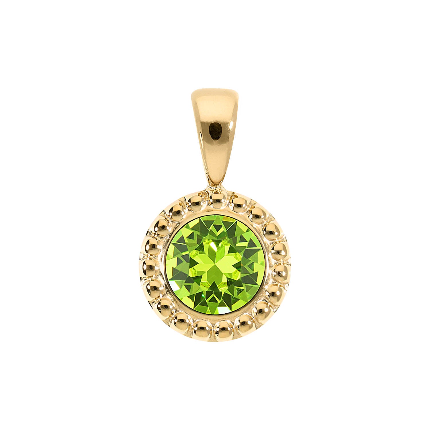 Ghiare Pendant 0.43" - Gold Citrus Green