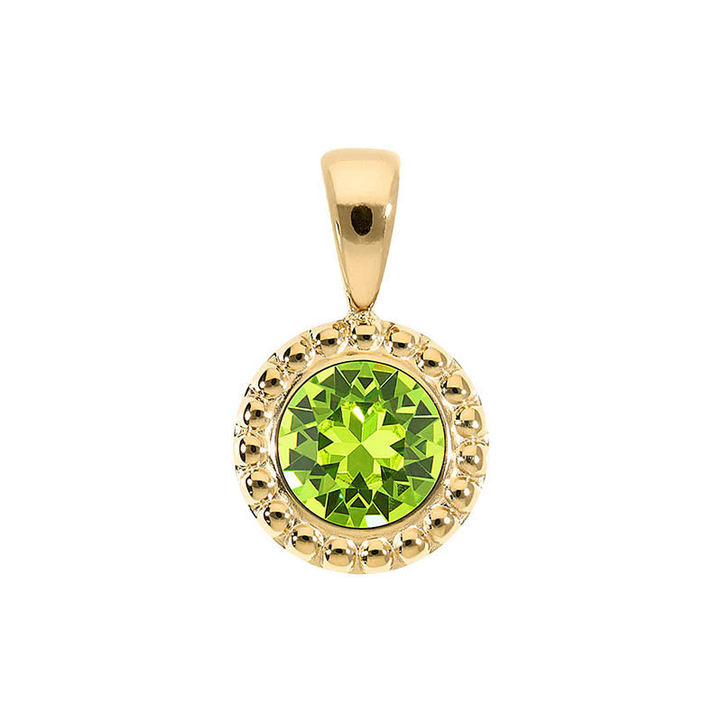 Ghiare Pendant 0.43" - Gold Citrus Green