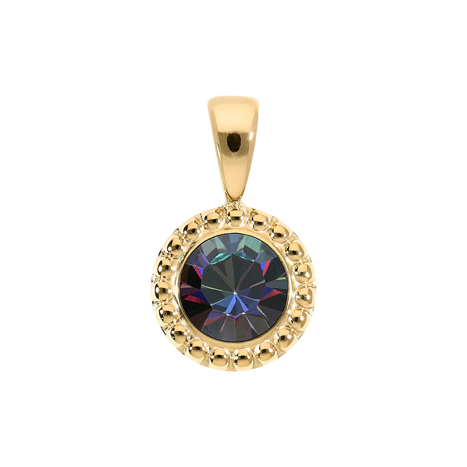 Ghiare Pendant 0.43" - Gold Crystal Vitrail Medium