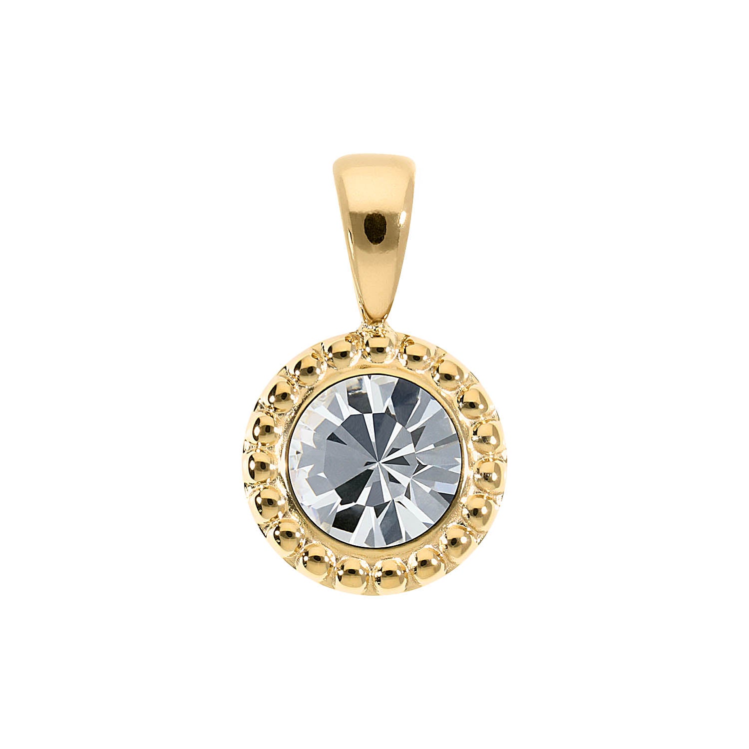 Ghiare Pendant 0.43" - Gold crystal