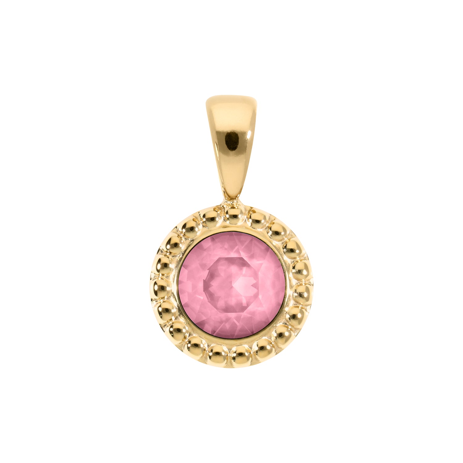 Ghiare Pendant 0.43" - Gold Light Rose