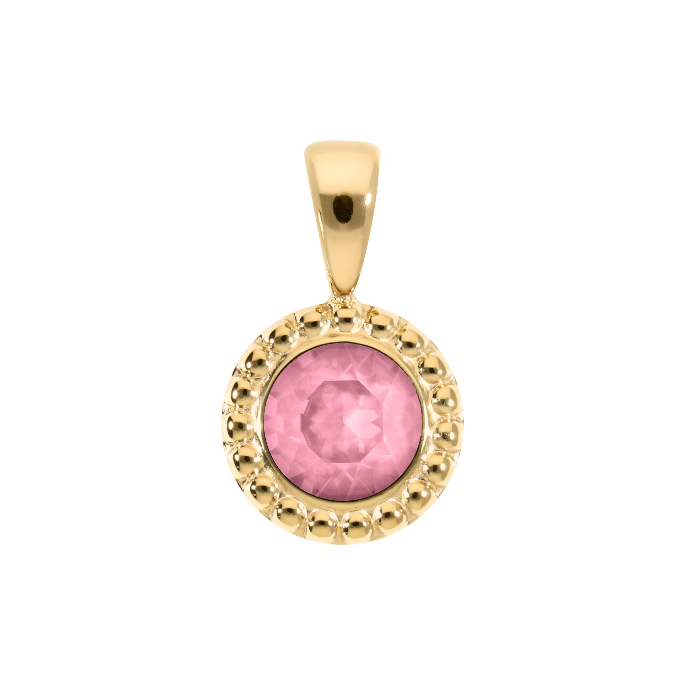 Ghiare Pendant 0.43" - Gold Light Rose