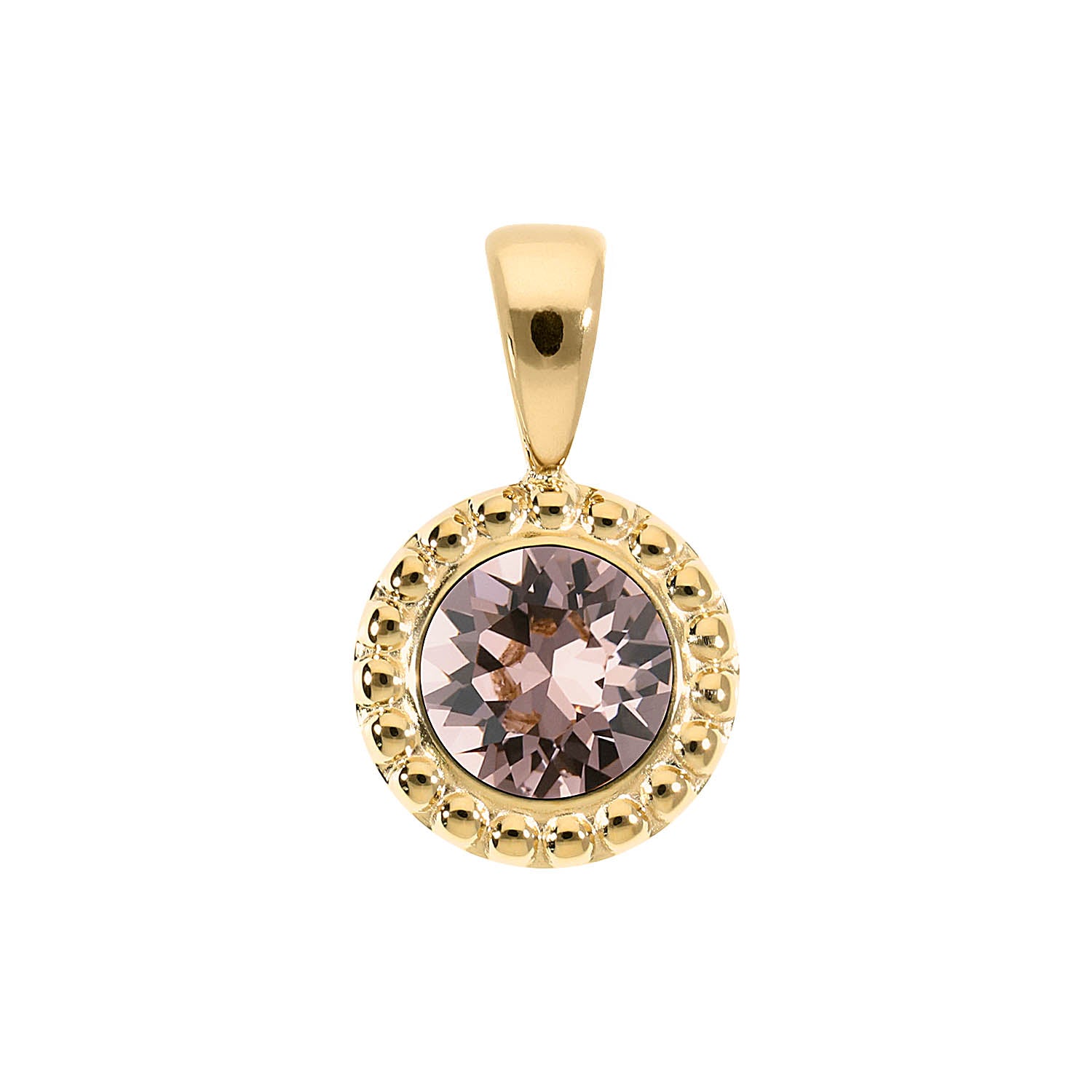 Ghiare Pendant 0.43" - Gold vintage rose