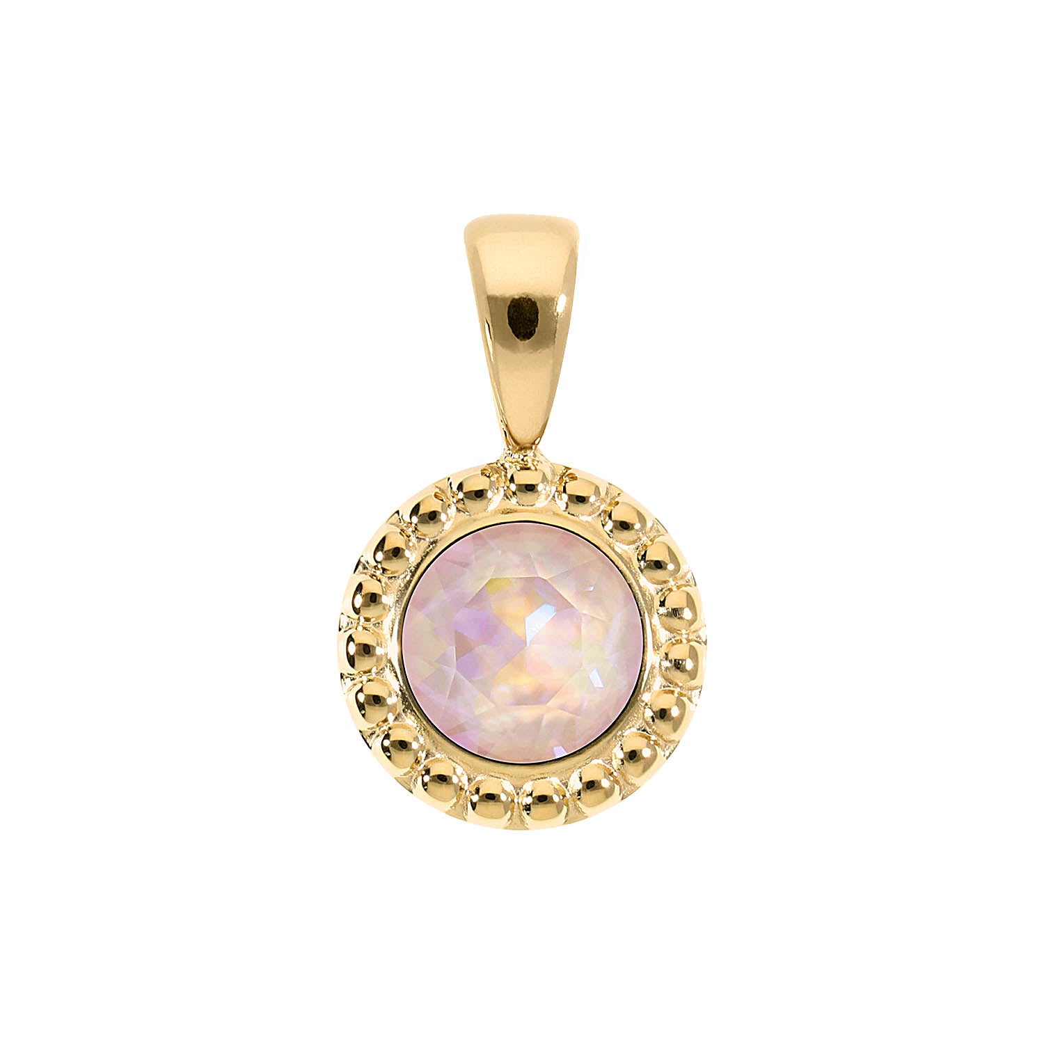 Ghiare Pendant 0.43" - Gold dusty pink delite