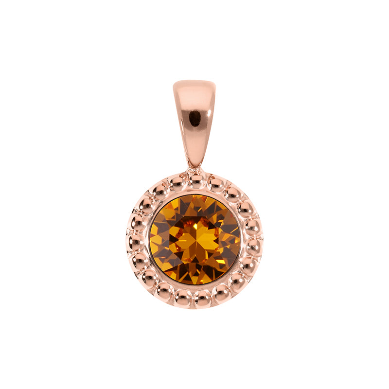 Ghiare Pendant 0.43" - Rose Gold Topaz