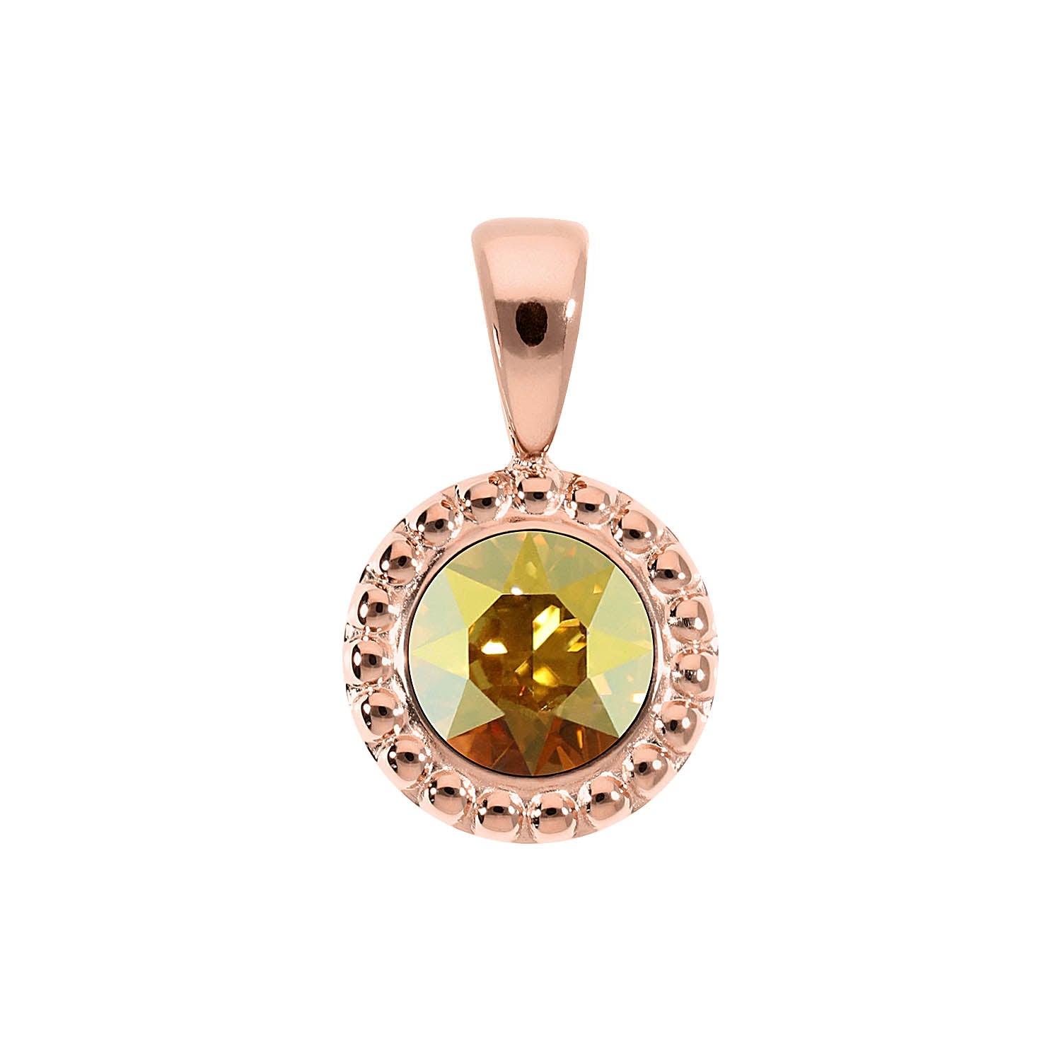 Ghiare Pendant 0.43" - Rose Gold metallic sunshine