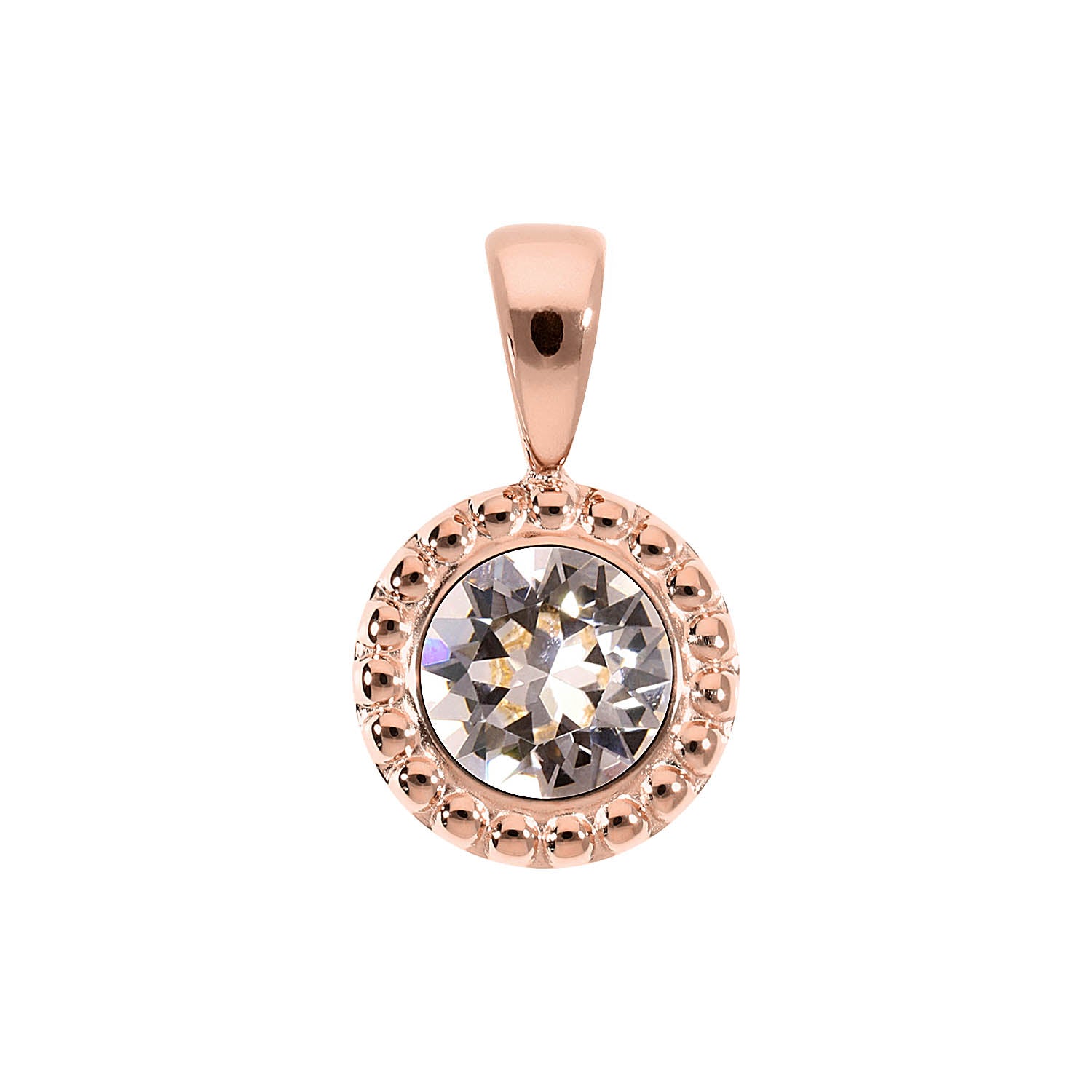 Ghiare Pendant 0.43" - Rose Gold silk