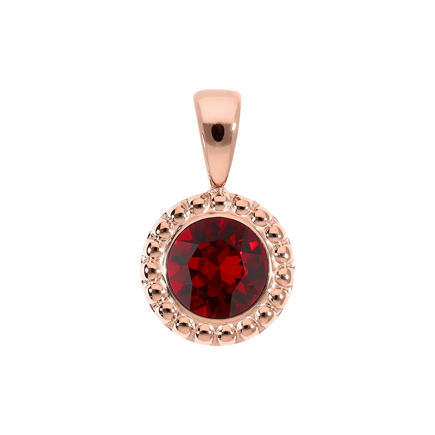 Ghiare Pendant 0.43" - Rose Gold Siam