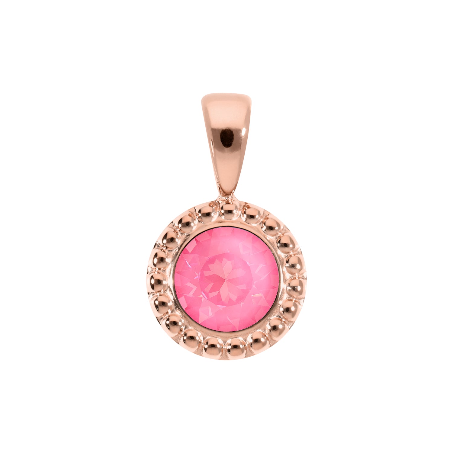 Ghiare Pendant 0.43" - Rose Gold Crystal Dahlia Ignite