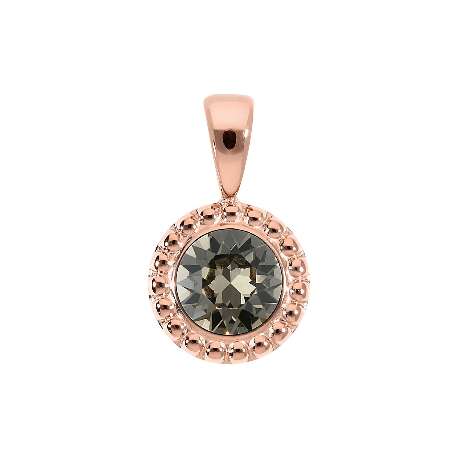 Ghiare Pendant 0.43" - Rose Gold Greige
