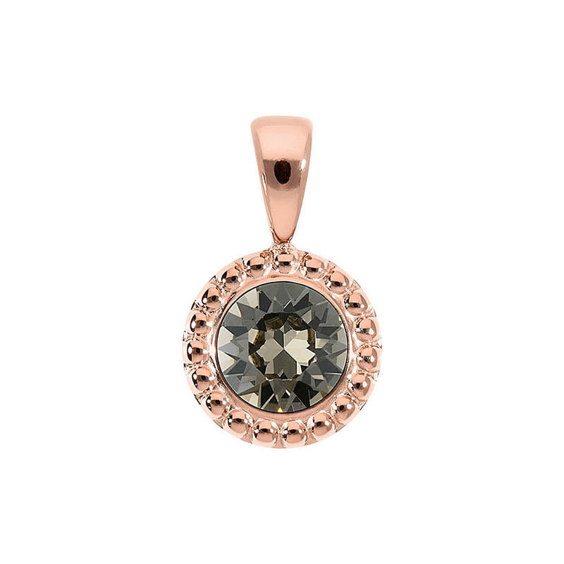 Ghiare Pendant 0.43" - Rose Gold Greige