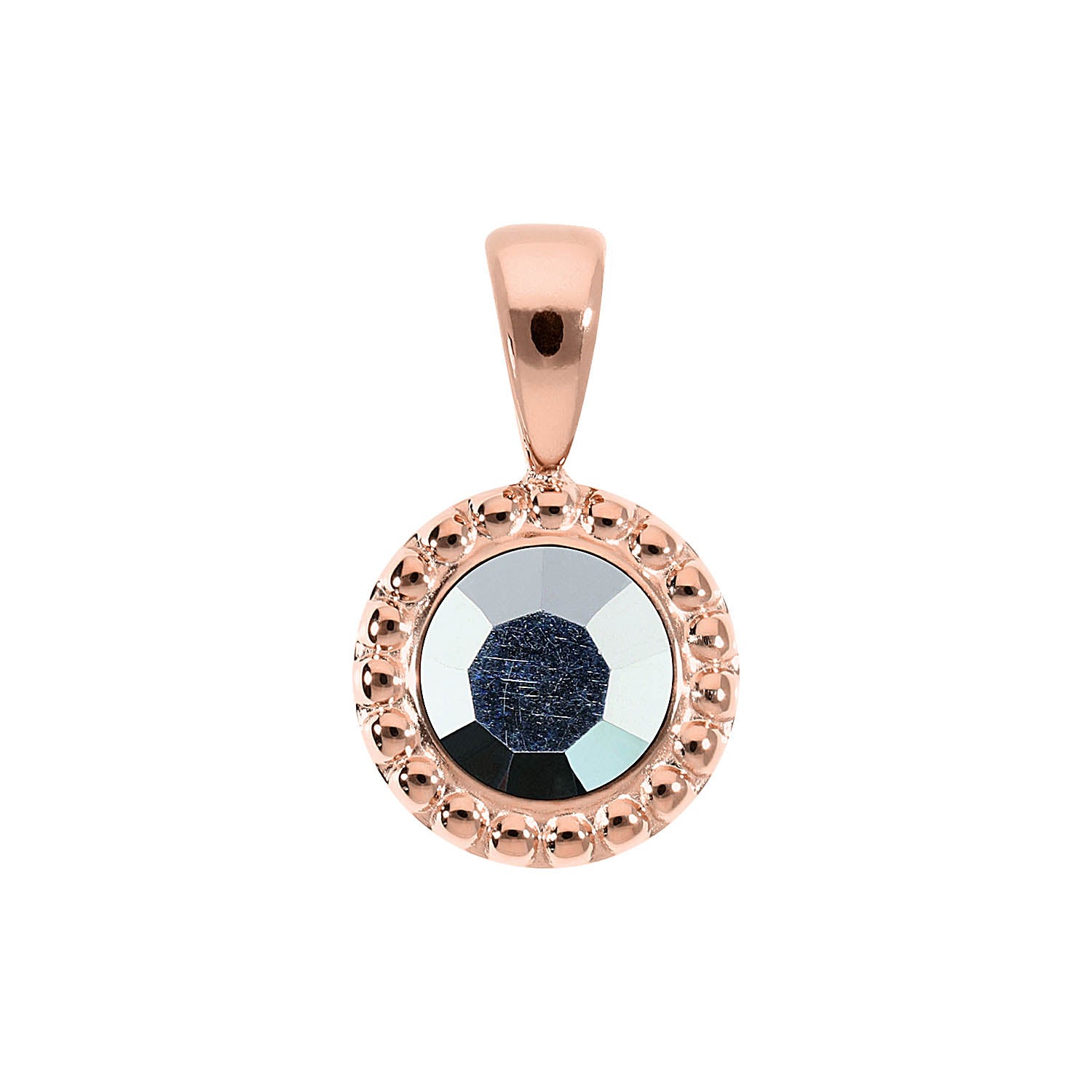 Ghiare Pendant 0.43" - Rose Gold crystal labrador