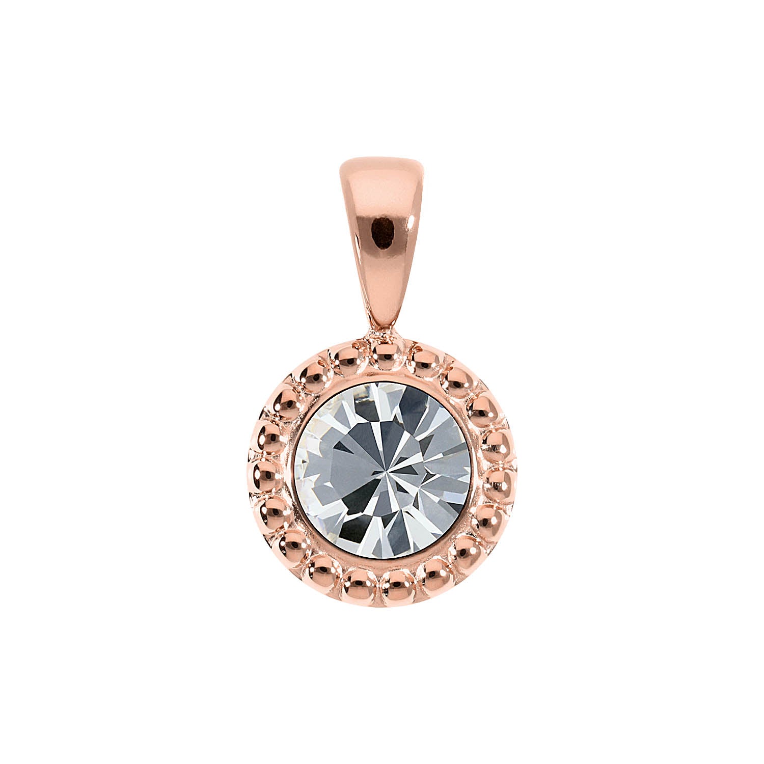 Ghiare Pendant 0.43" - Rose Gold crystal