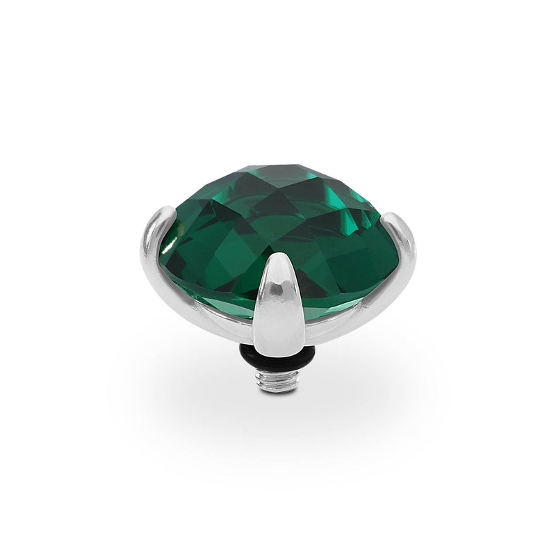 Seano Top 0.51" Silver / emerald