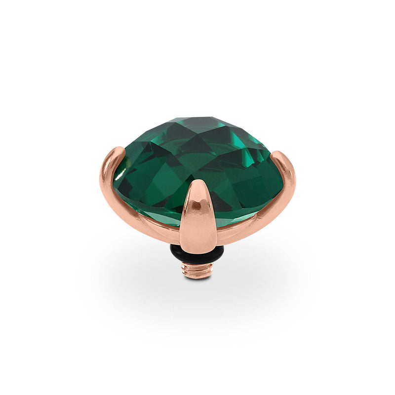 Seano Top 0.51" Rose Gold / emerald