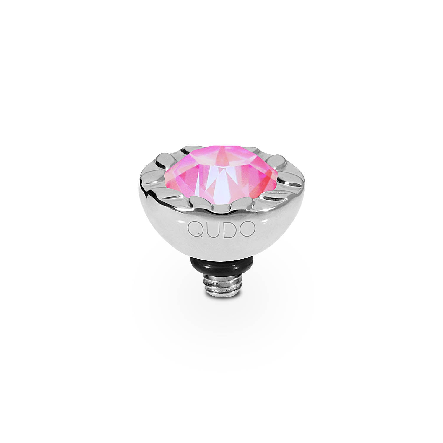 Melara Top 0.4" - Silver crystal lotus pink delite