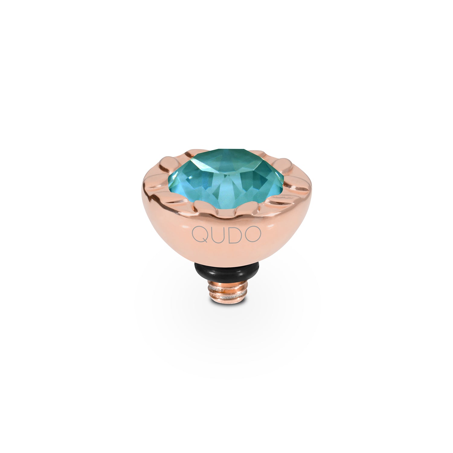 Melara Top 0.4" - Rose Gold Crystal Pine Green Ignite