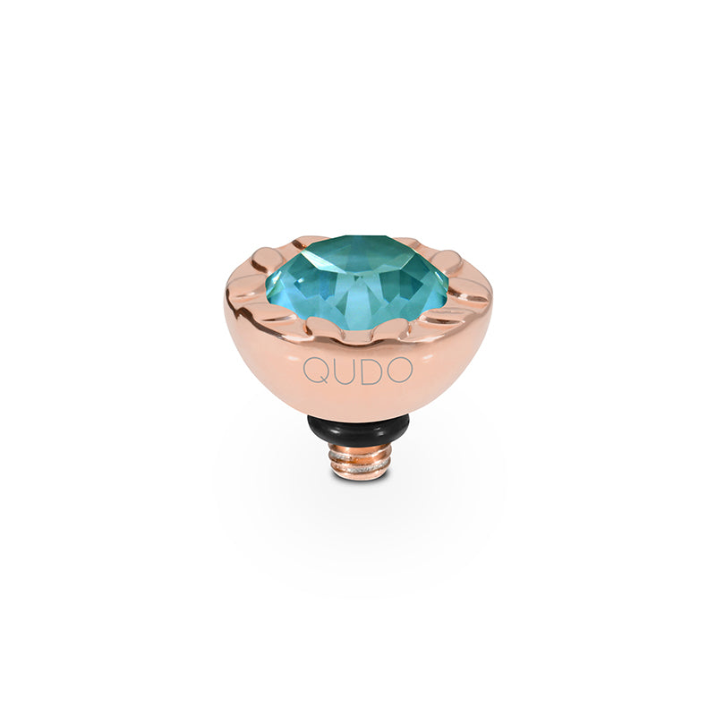 Melara Top 0.4" - Rose Gold Crystal Pine Green Ignite