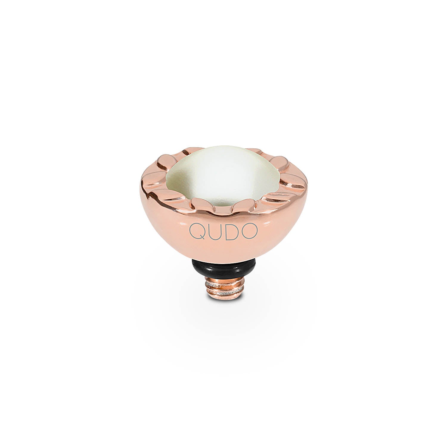 Melara Top 0.4" - Rose Gold cream pearl