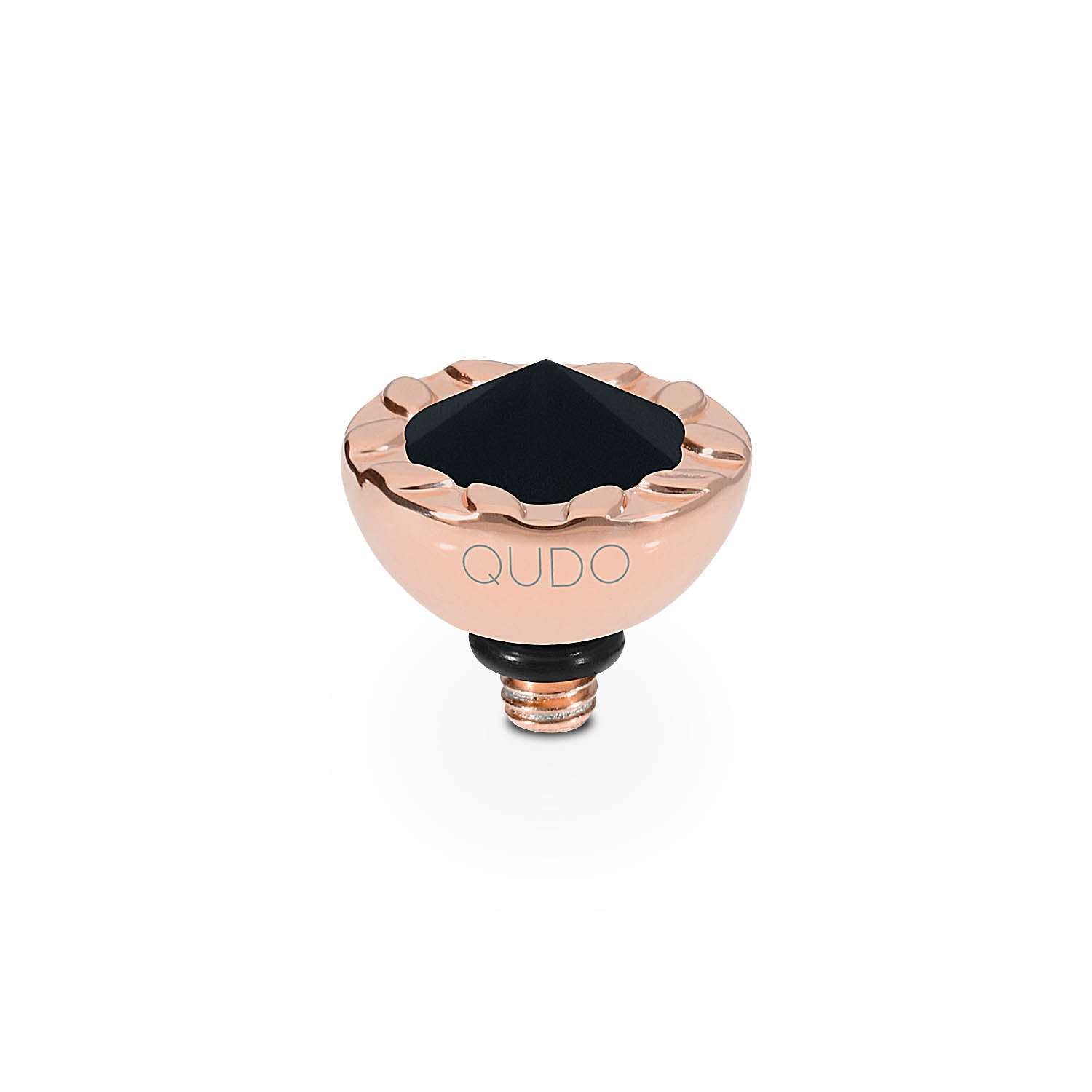 Melara Top 0.4" - Rose Gold jet hematite