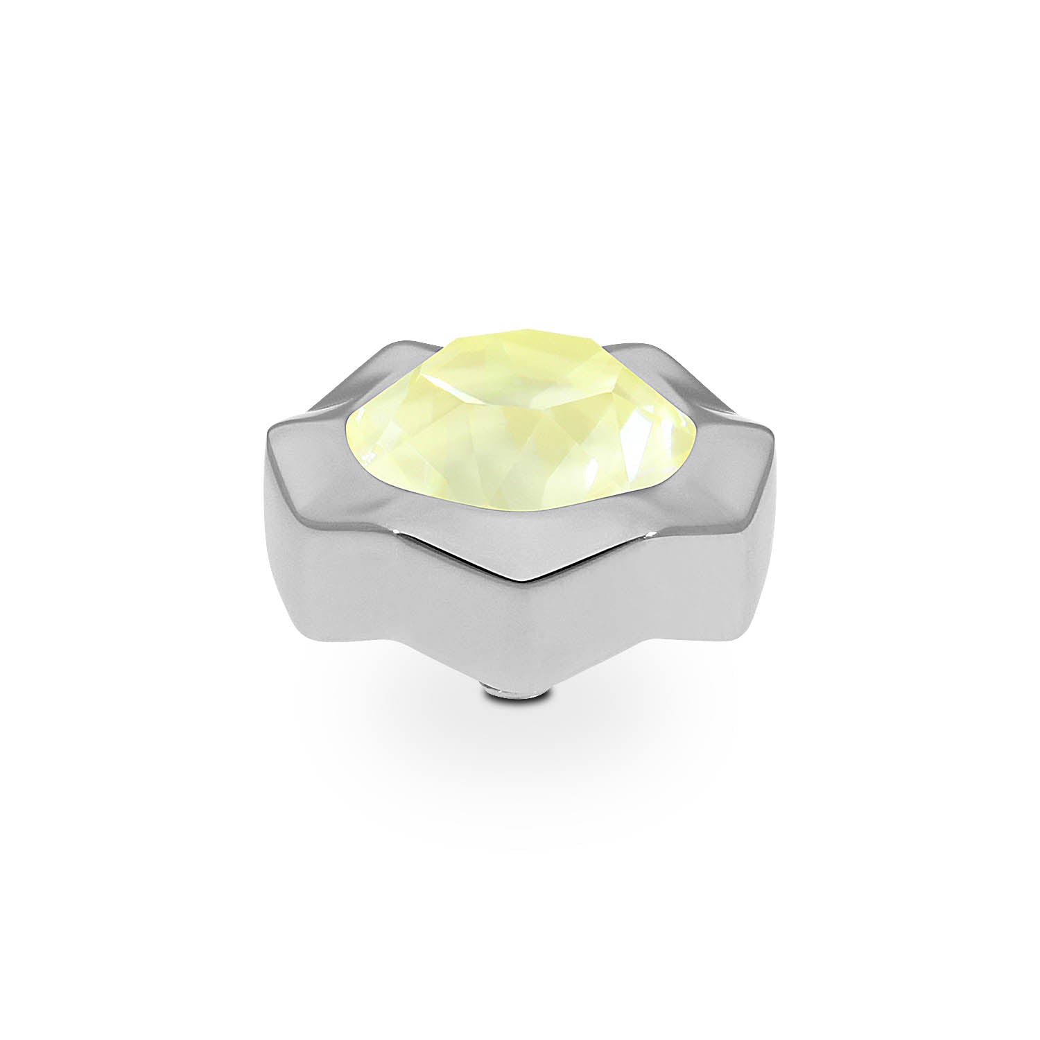 Nemoli Top 0.51" - Silver crystal soft yellow ignite