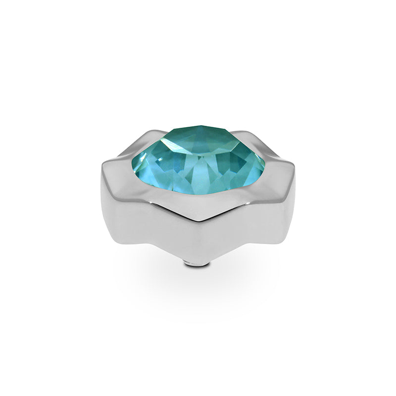 Nemoli Top 0.51" - Silver Crystal Pine Green Ignite