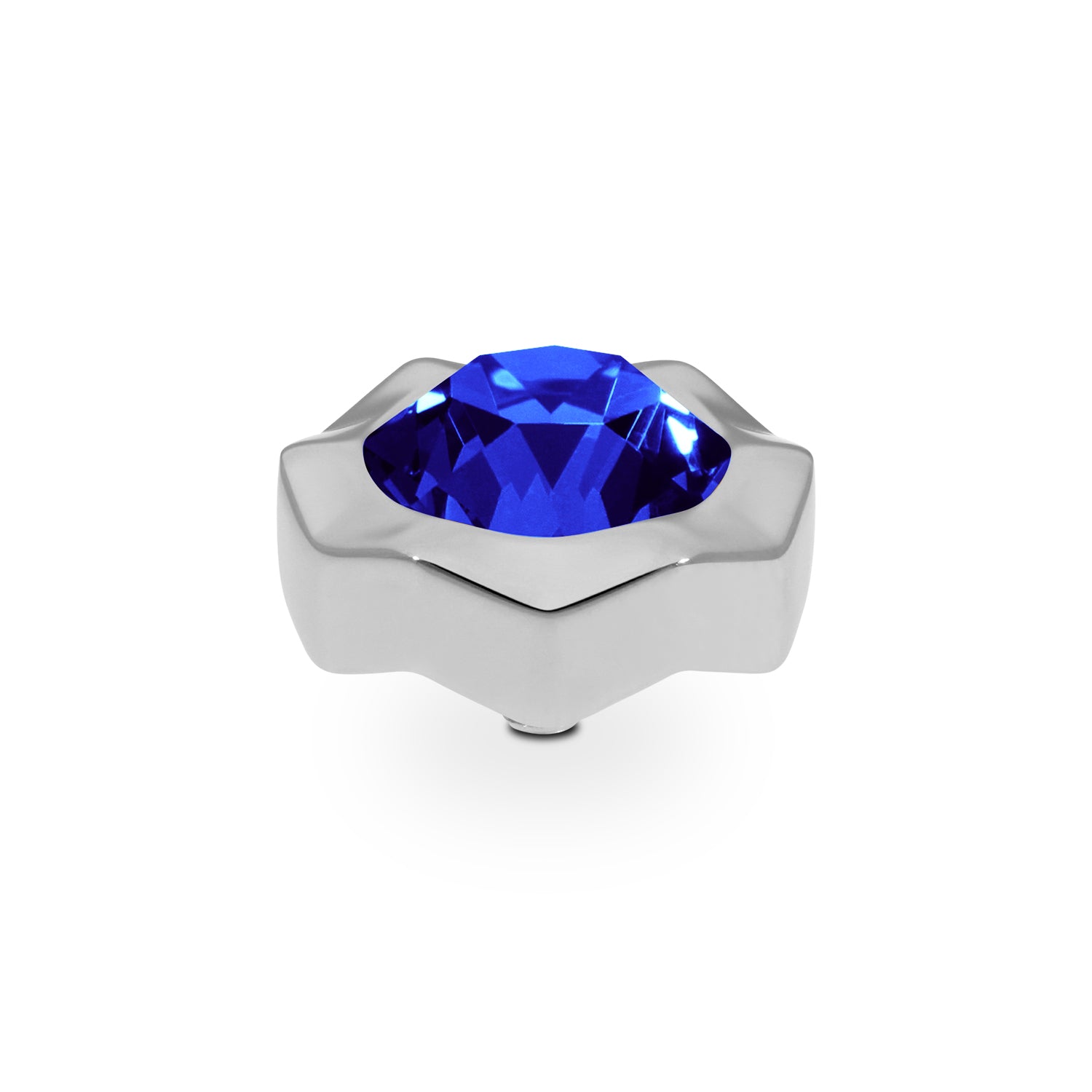 Nemoli Top 0.51" - Silver ReCreated Dark Sapphire