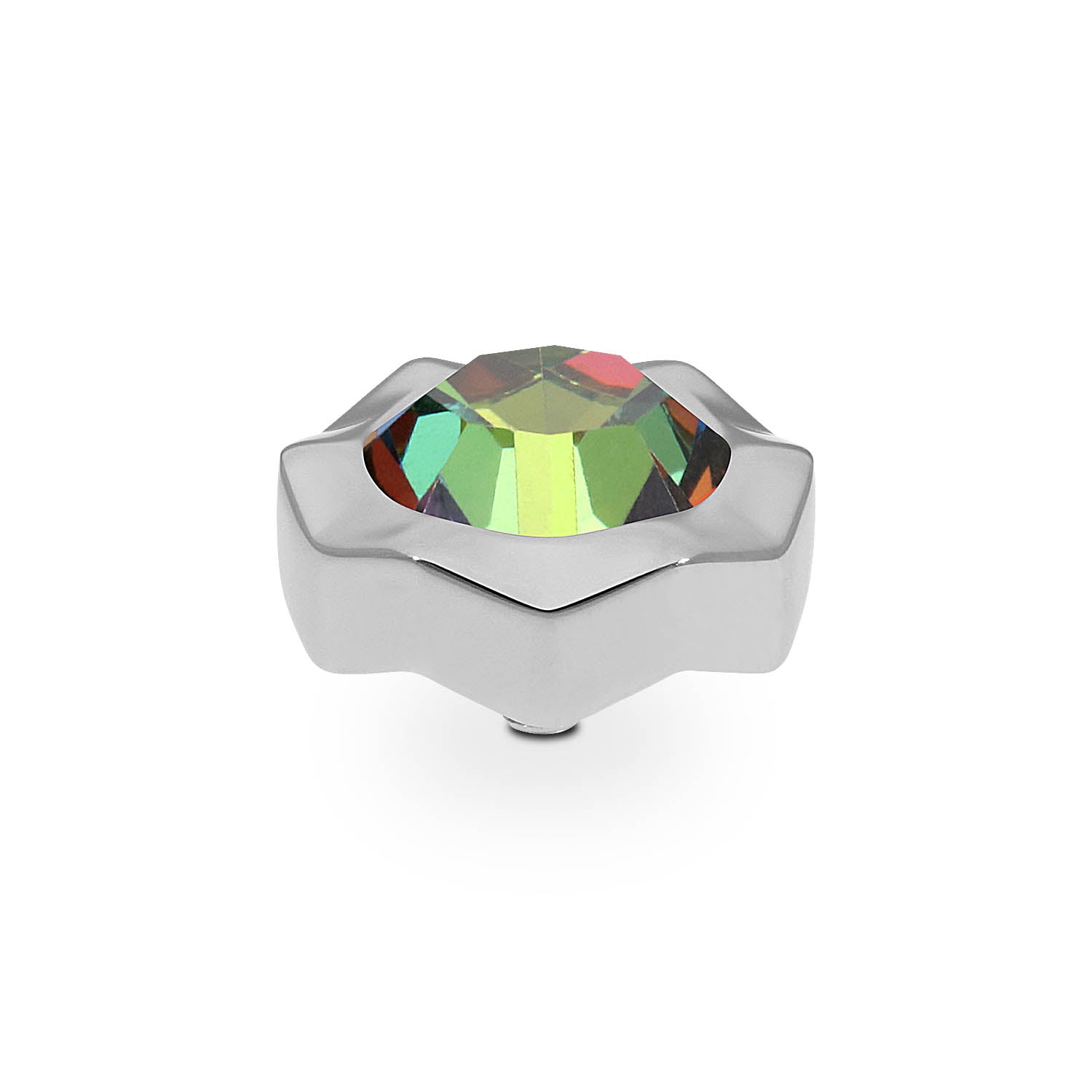 Nemoli Top 0.51" - Silver Crystal Vitrail Medium