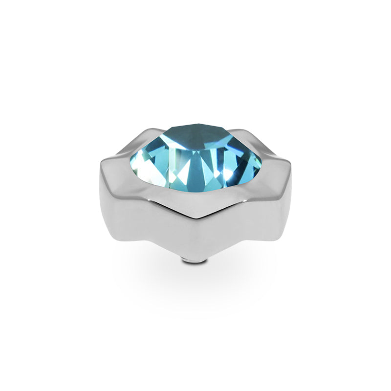 Nemoli Top 0.51" - Silver Light Turquoise