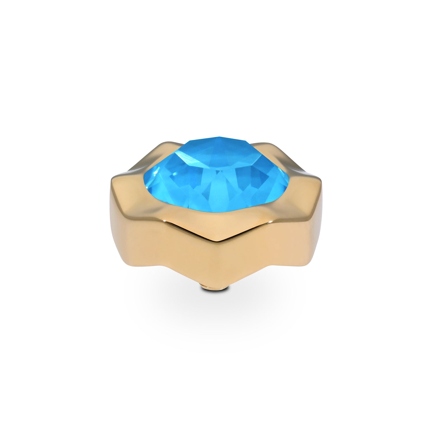 Nemoli Top 0.51" - Gold Crystal Electric Blue Ignite