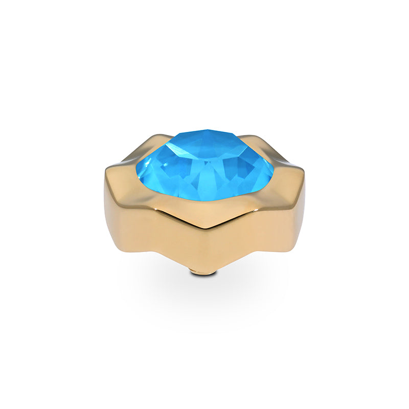 Nemoli Top 0.51" - Gold Crystal Electric Blue Ignite