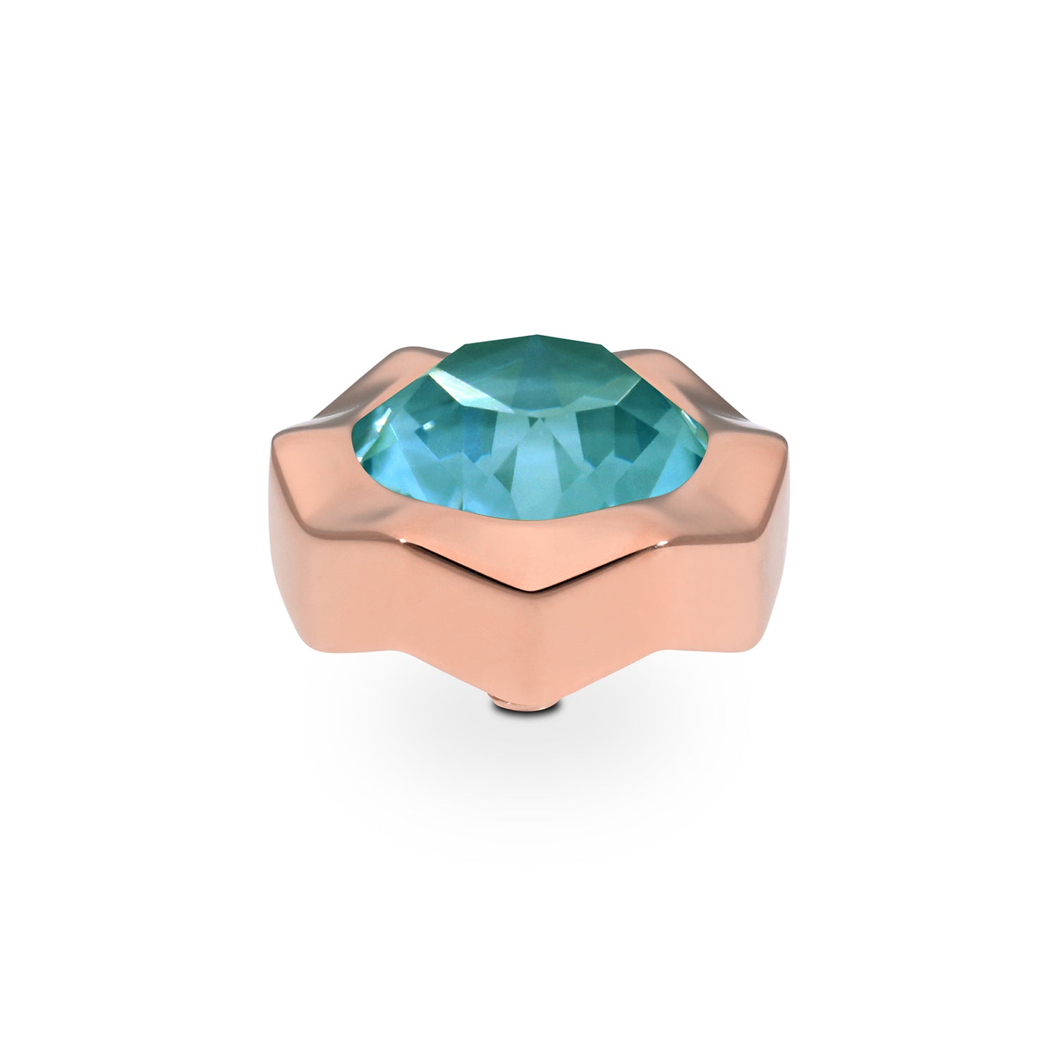 Nemoli Top 0.51" - Rose Gold Crystal Pine Green Ignite