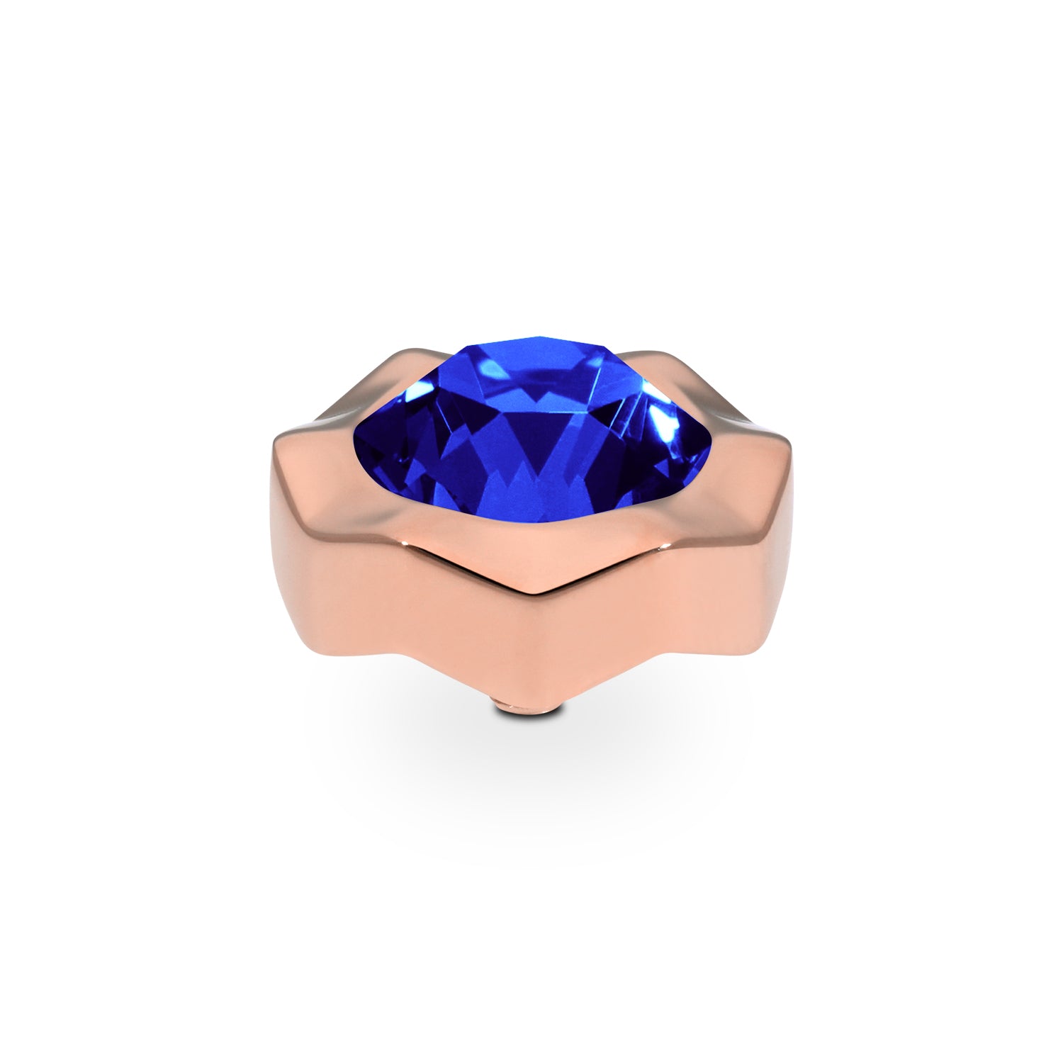 Nemoli Top 0.51" - Rose Gold ReCreated Dark Sapphire