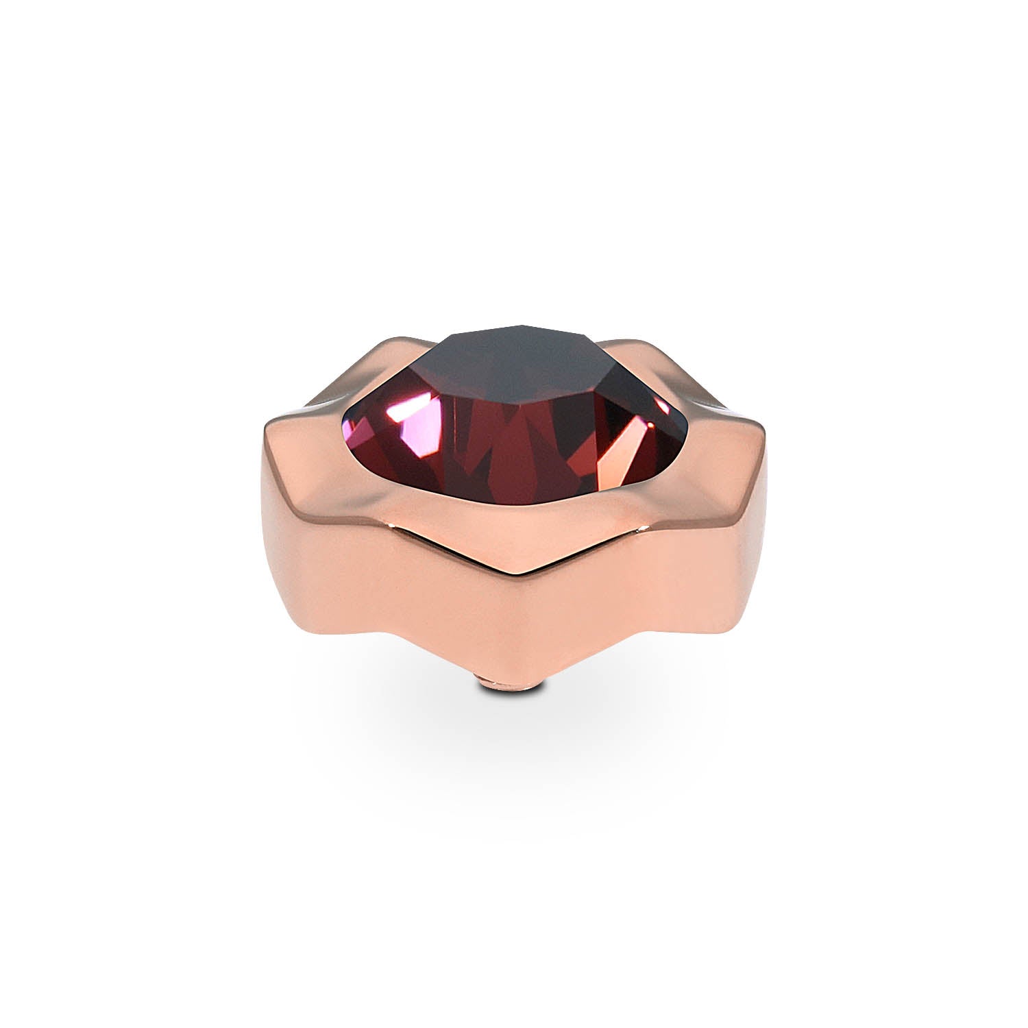 Nemoli Top 0.51" - Rose Gold Burgundy